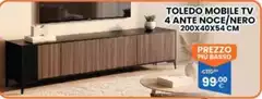 Basso - Toledo Mobile Tv 4 Ante Noce/nero