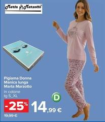 Marta Marzotto - Pigiama Donna Manica Lunga