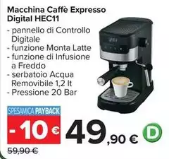 Pannello - Macchina Caffè Expresso Digital