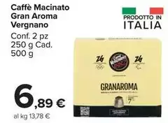 Vergnano - Caffè Macinato Gran Aroma