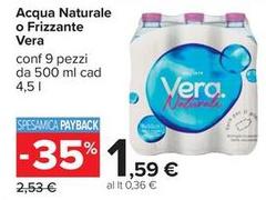 Vera - Acqua Naturale O Frizzante