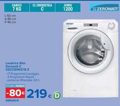 Rowenta - Lavatrice Slim O227DW83/1S Z F Bianco