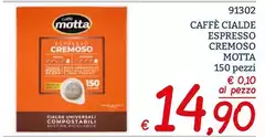 Motta - Caffè Cialde Espresso Cremoso