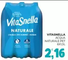 Vitasnella - Acqua Naturale Pet