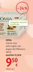 Omia - Crema Viso Anti-Rughe Con Argan Del Marocco 50 Ml