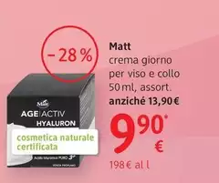 Matt - Crema Giorno Per Viso E Collo 50 Ml, Assort.