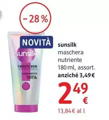 Sunsilk - Maschera Nutriente 180 Ml, Assort.