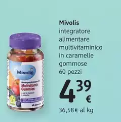 Mivolis - Integratore Alimentare  Multivitaminico  In Caramelle Gommose  60 Pezzi