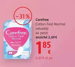 Carefree - Cotton Feel Normal Salvaslip 44 Pezzi