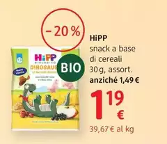 Hipp - Snack A Base Di Cereali  30 G, Assort.