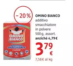 Omino Bianco - Additivo Smacchiatore In Polvere 500 G
