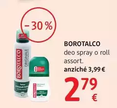 Borotalco - Deo Spray O Roll 150 Ml, Assort.