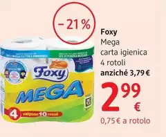 Foxy - Mega Carta Igienica  4 Rotoli 