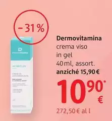 Dermovitamina - Crema Viso In Gel 40 Ml, Assort.