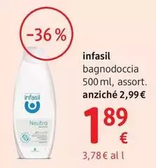Infasil - Bagnodoccia  Dermo-testato  500 Ml, Assort.