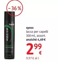 Syoss - Lacca Per Capelli 300 Ml, Assort.
