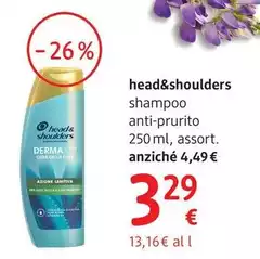 Head & Shoulders Head&shoulders - Shampoo Anti-Prurito 250 Ml, Assort.