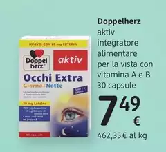 Doppelherz - Aktiv Integratore Alimentare Per La Vista Con  Vitamina A E B 30 Capsule
