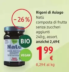 Rigoni Di Asiago - Natù  Composte Senza  Zuccheri Aggiunti 240 G, Assort.