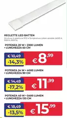 Reglette Led Batten 20 W Reglette Led Batten 20 W