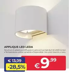 Applique Led Leda Applique Led Leda