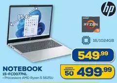 HP - Notebook 15-FC0077NL