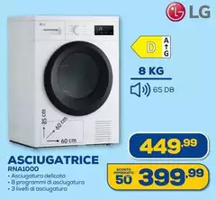 LG - Asciugatrice RNA1000 LG - Asciugatrice RNA1000