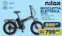 Nilox - Bicicletta Elettrica X8 Pro