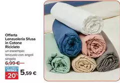 Offerta Lenzuolería Sfusa In Cotone Riciclato Offerta Lenzuolería Sfusa In Cotone Riciclato