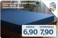 Pasitea - Lenzuolo Sotto Con Angoli 100% Cotone Singolo/Matrimoniale Pasitea - Lenzuolo Sotto Con Angoli 100% Cotone Singolo/Matrimoniale