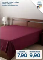Lenzuolo Piano Pasitea 100% Cotone Singolo/Matrimoniale Lenzuolo Piano Pasitea 100% Cotone Singolo/Matrimoniale