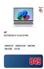HP - Notebook AI 16AG1019NL