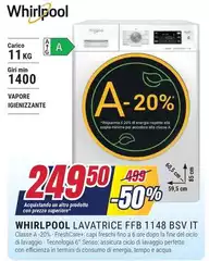 Whirlpool - Lavatrice Ffb 1148 Bsv It