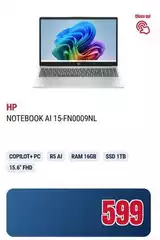 HP - Notebook Ai 15-FN0009NL