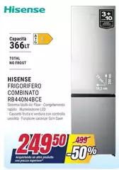 Hisense - Frigorifero Combinato RB440N4BCE