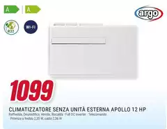 Argo - Climatizzatore Senza Unita Esterna Apollo 12 Hp