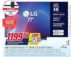 LG - TV OLED EVO AI 77" Serie C5 OLED77C55LA