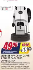 Didiesse - Macchina Caffè A Cialde Baby Frog Coffee & Tea