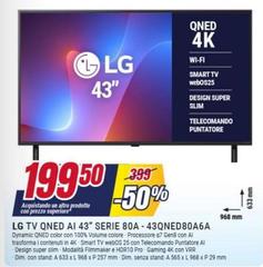 LG - Tv Qned Ai 43" Serie 80A-43QNED80A6A