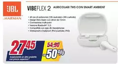 Jbl - Vibeflex 2 Auricolari Tws Con Smart Ambient Jbl - Vibeflex 2 Auricolari Tws Con Smart Ambient