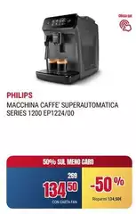 Philips - Macchina Caffè Superautomatica Series 1200 Ep1224/00
