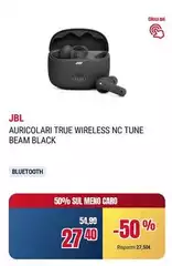 Jbl - Auricolari True Wireless Nc Tune Beam Black Jbl - Auricolari True Wireless Nc Tune Beam Black