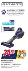 Black & Decker - Aspirabriciole Ricaricabile DVA325JP07