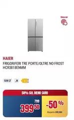 Haier - Frigoriferi Tre Porte/oltre No Frost HCR3818ENMMM Haier - Frigoriferi Tre Porte/oltre No Frost HCR3818ENMMM