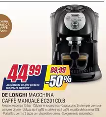 De Longhi -  Caffè Manuale Ec201cd.b