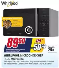 Whirlpool - Microonde Chef Plus MCP345SL