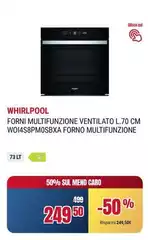 Whirlpool - Forni Multifunzione Ventilato L.70 Cm Wowa&Sbmosbbaxa Forno Multifunzione