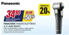 Panasonic - Rasoio Elettrico A 3 Lame Rm3fx