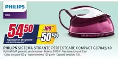 Philips - Perfectcare Compact GC7842/40 Ferro generatore di vapore