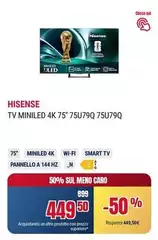 Hisense - Tv Miniled 4k 75" 75U79Q